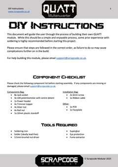 QUATT - DIY Instructions