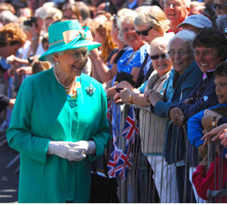 Queen Elizabeth II on St Mary's, Isles of Scilly 2011
