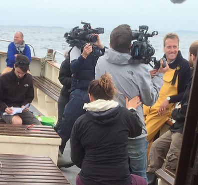 Ben Fogle filming on the Isles of Scilly
