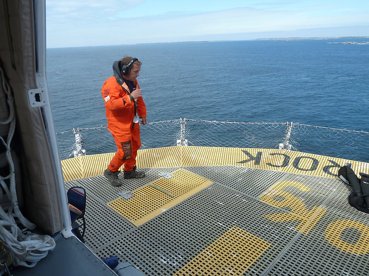 Engineer on Bishop Rock lighthouse, by Jon Mackenzie