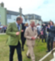 Prince Charles on St Mary's, Isles of Scilly