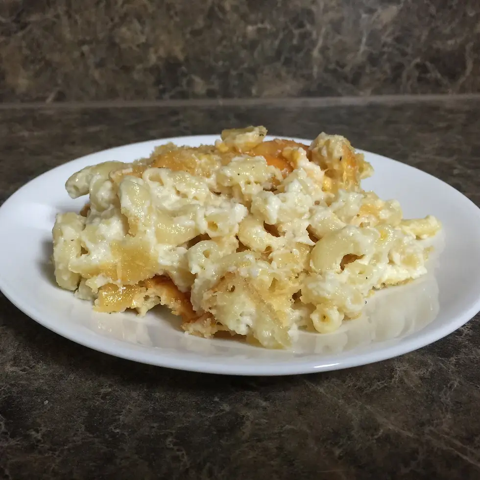 Mac & Cheese  with Sausage and Onions