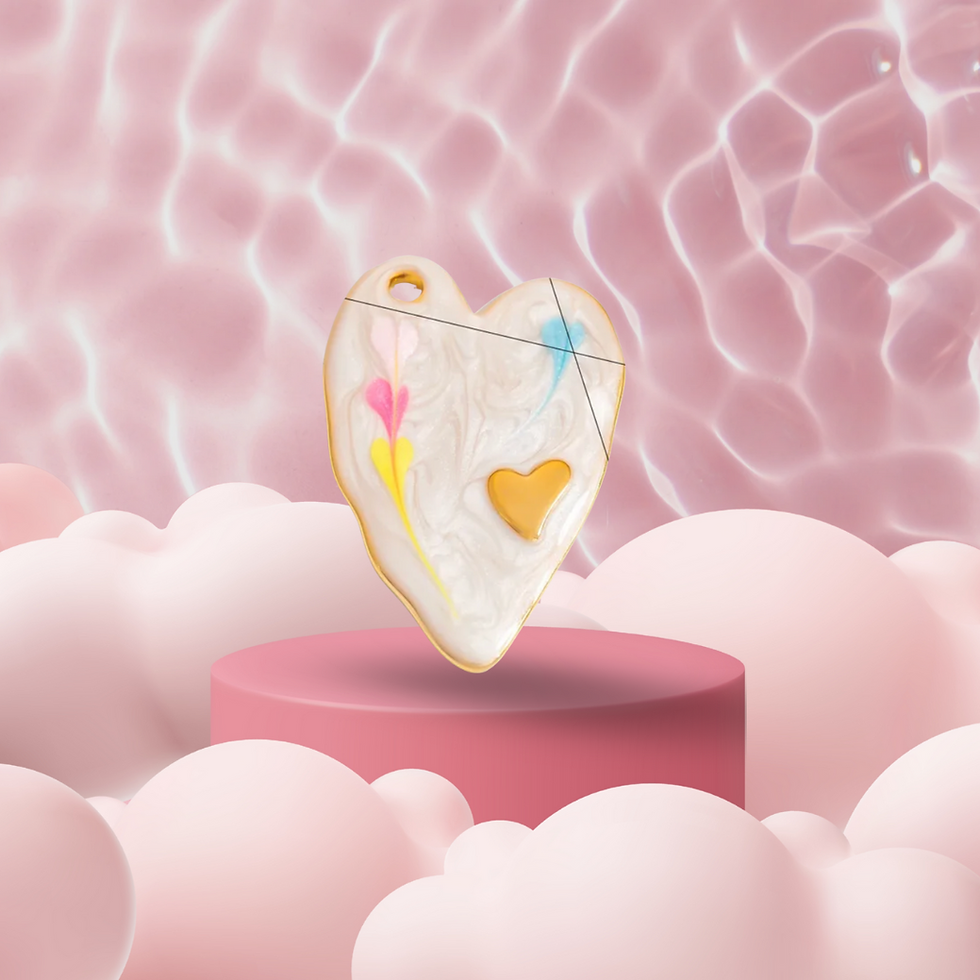 Thumbnail: White Heart Charm