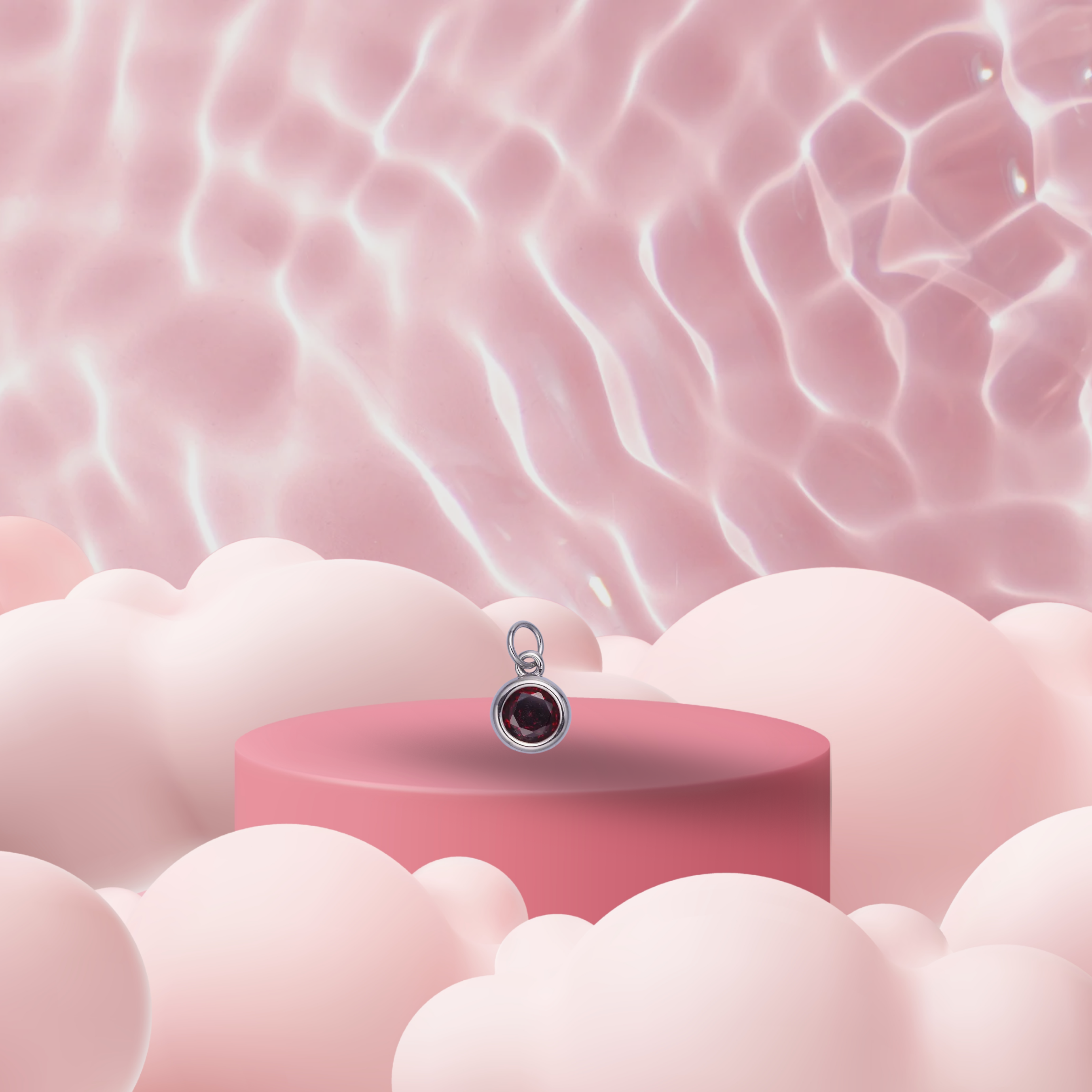 July Birthstone Charm Gold Filled