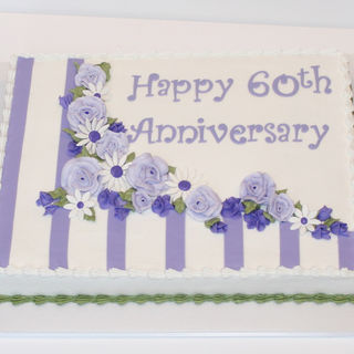 Anniversary sheet cake