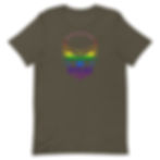 サムネイル： Metulhed Skull Rainbow Pride Short-Sleeve T-Shirt