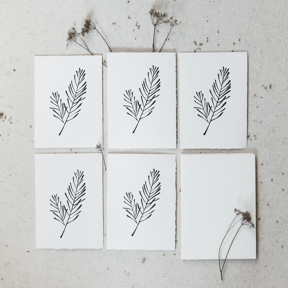 Thumbnail: 5 Christmas cards | white