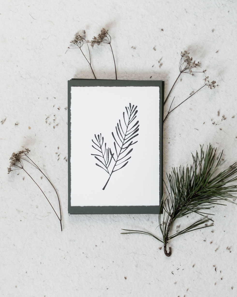 Thumbnail: 5 Christmas cards | green