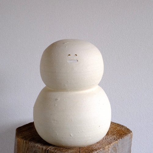 水晶♡雪だるま♡♡No.2253 白瓷 雪だるま／谷穹 | Gallery Rin