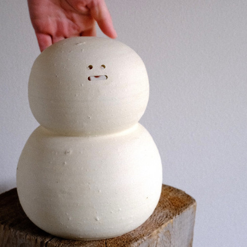 白瓷 雪だるま／谷穹 | Gallery Rin
