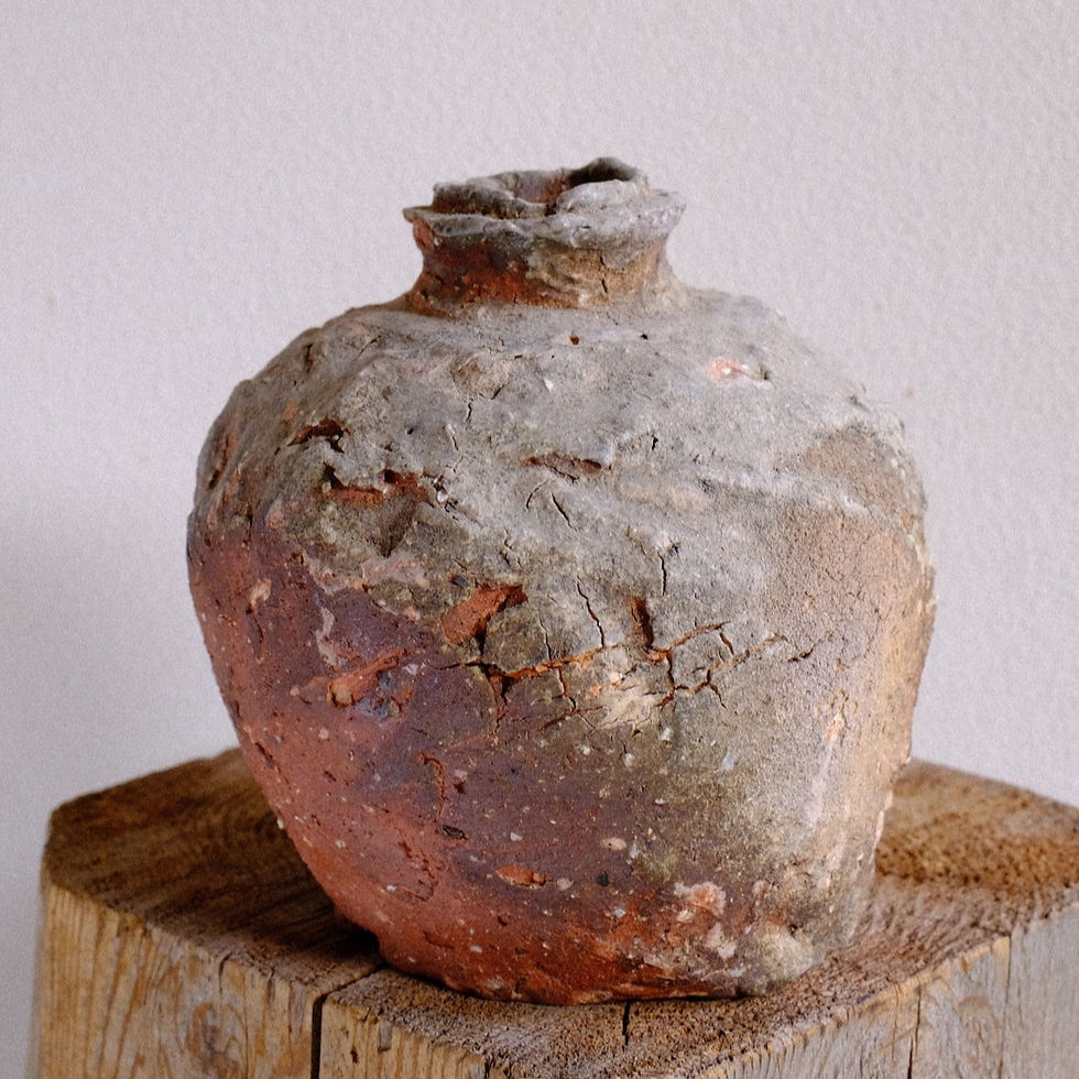 Thumbnail: Shigaraki uzukumaru pot/vase by TaniQ, No.22