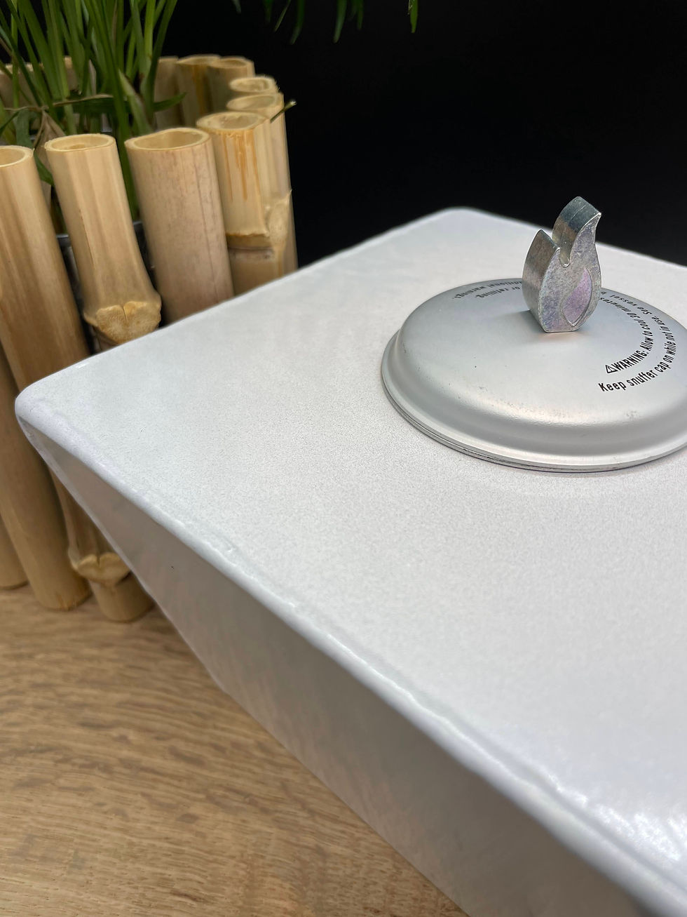 Thumbnail: Table Torch - Cosmic White Powder Coat