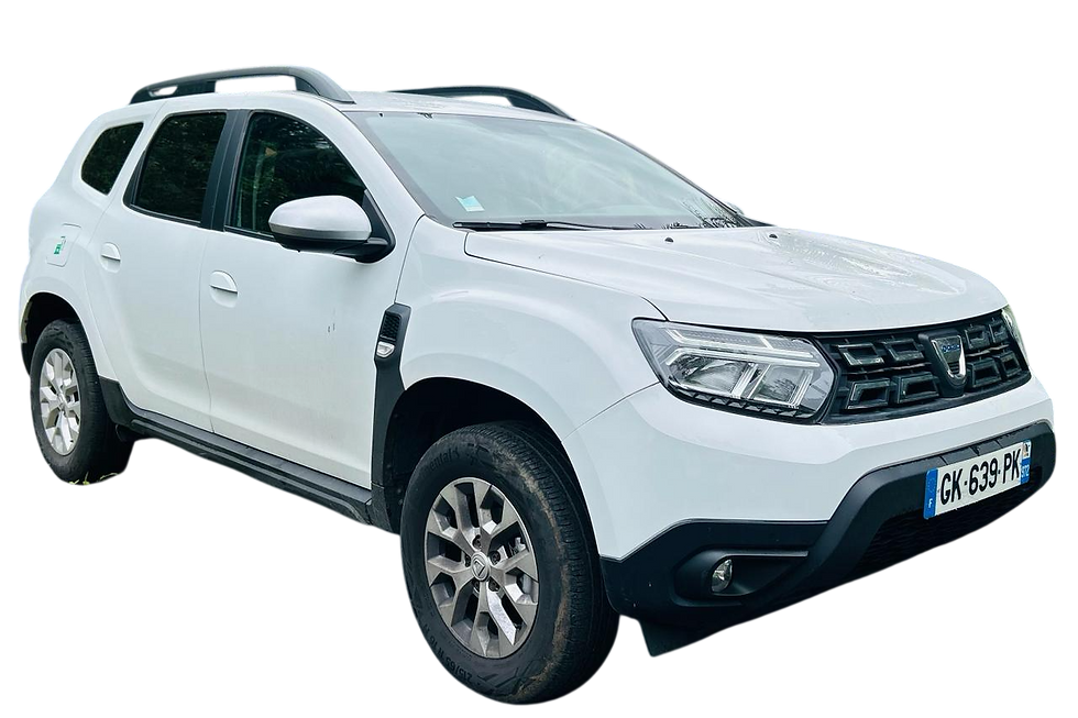 Dacia Duster de location C’TOPCAR adapté aux routes de Martinique