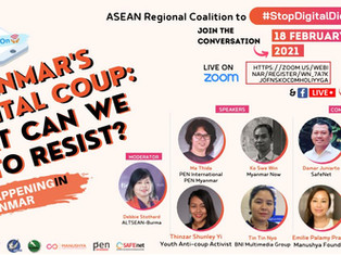 Webinar - Myanmar's Digital Coup: What can we do to resist?