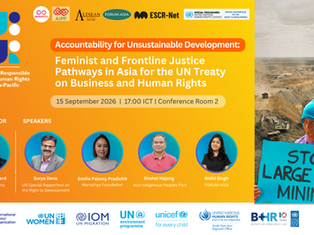 Manushya and partners organise the only #UNRBHR2026 session dedicated to the UN Treaty on Business and Human Rights