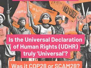 75 Years On - Let’s Reflect: Is the UDHR truly 'Universal'? and... was it COP28 or SCAM28?