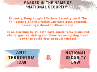 Anti-Democratic Laws in Hong Kong & The Philippines Passed in the Name of "National Security"