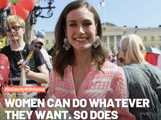 #SolidarityWithSanna: Women can do whatever they want!