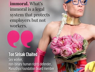 #SexWorkerPrideDay 🏳️🌈✊ Sex work is work. So why does Thailand still criminalise sex workers instead of protecting their rights?