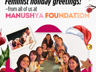 Feminist Holiday Greetings from Manushya Foundation! 🎊✨
