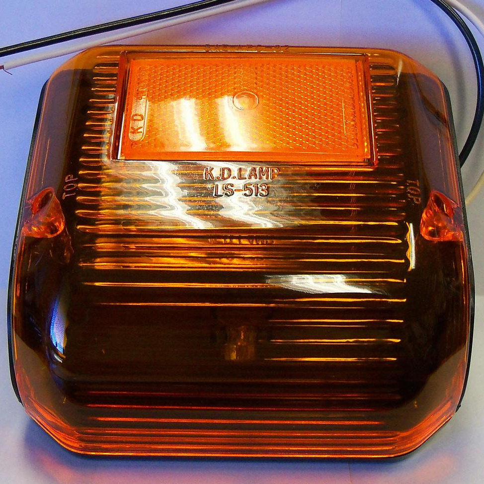 Red Corner Wrap Around Marker Light For Rv SLC Lighting