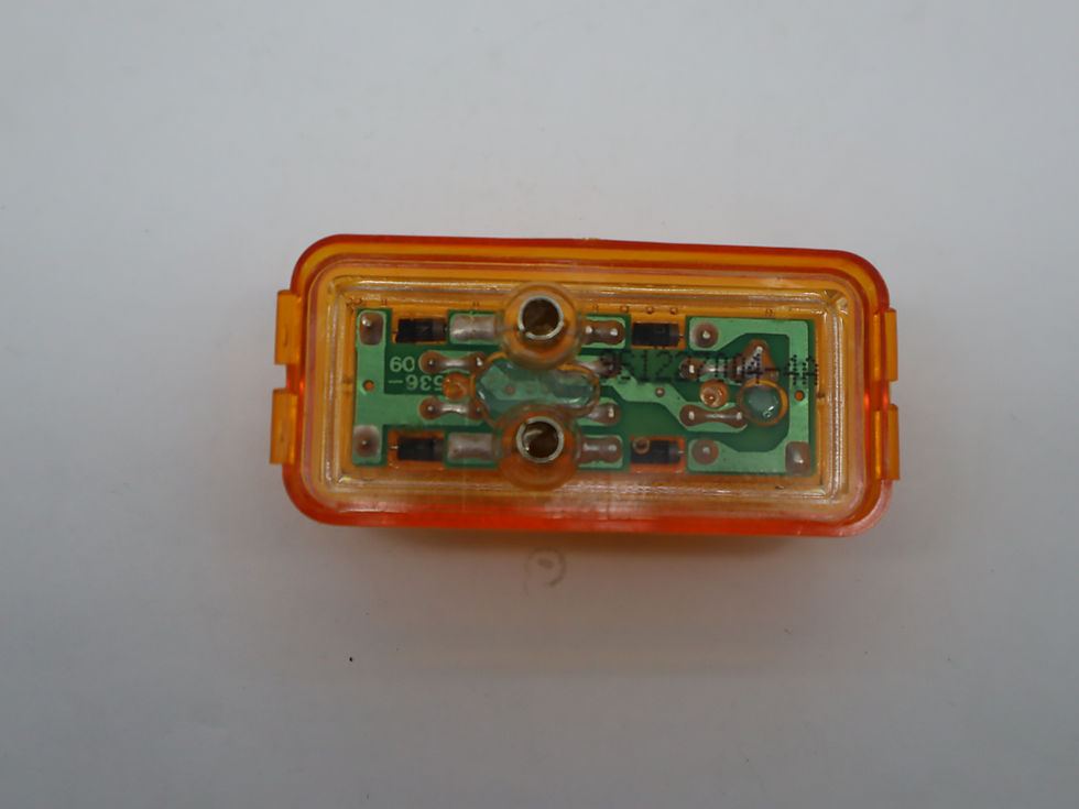 Thumbnail: C/M Rectangular Surface Mount Amber Lens  3 Super LEDS 2 7/8" x 1 1/4" x 1"