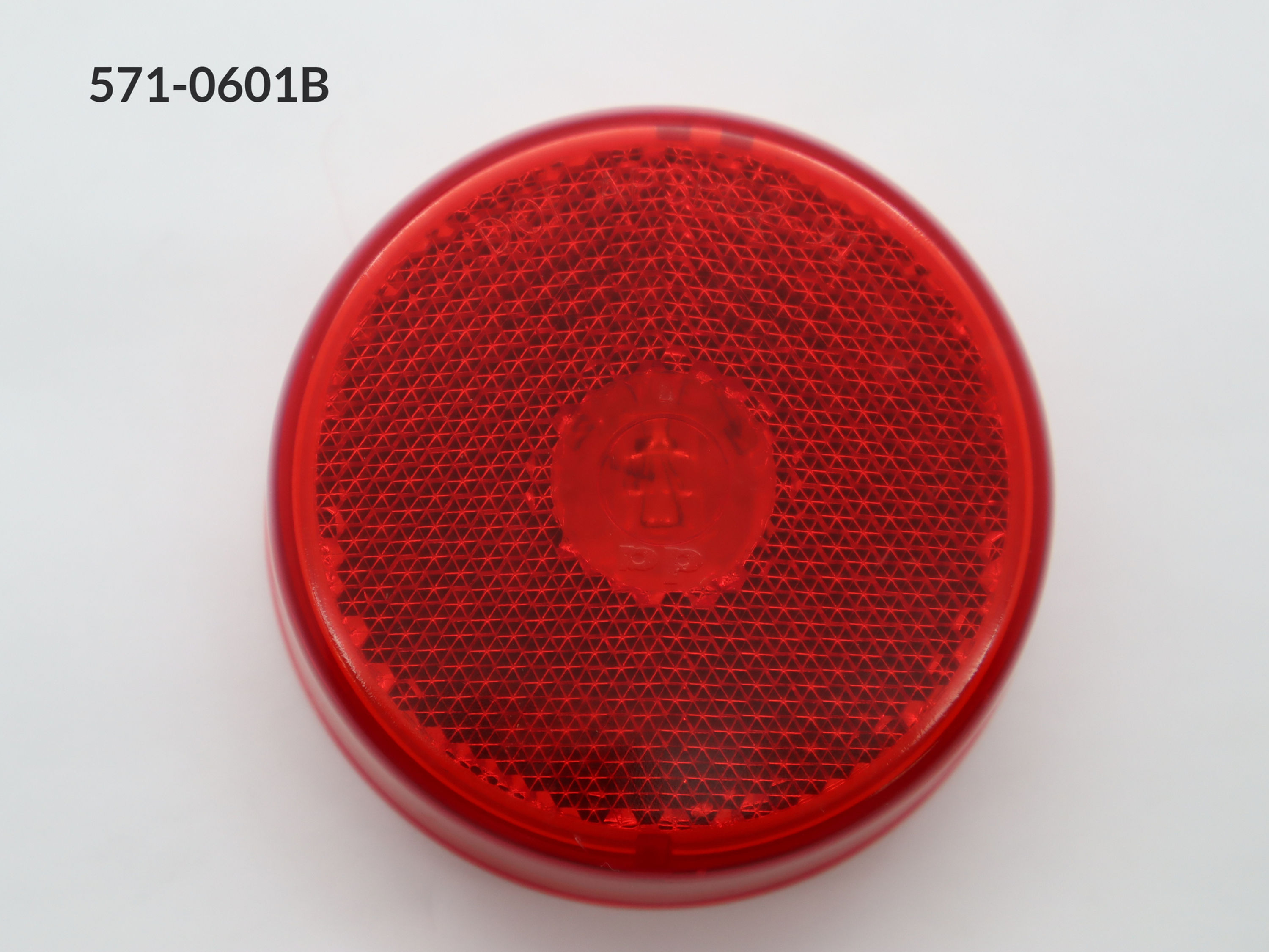 Clearance Marker-Puck style Surface Mount  Red Reflex Lens 2 1/2" Diameter x 5/8