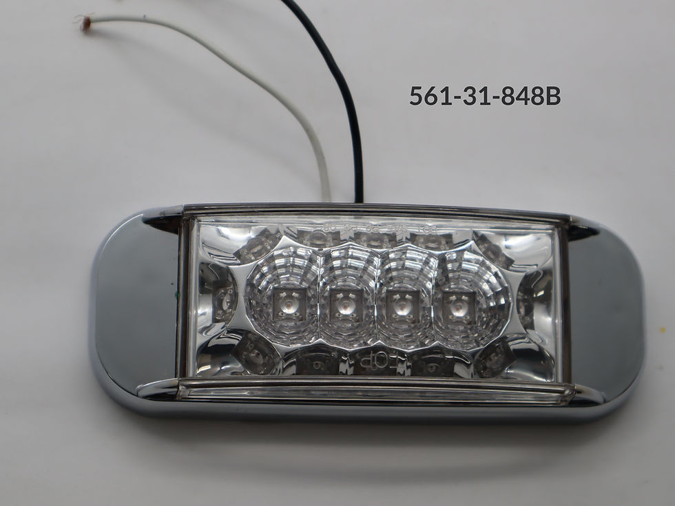 Thumbnail: Clearance Marker Surface Mount  Clear Lens 16 Super Amber  6.04" x 2.27" x 1.36"