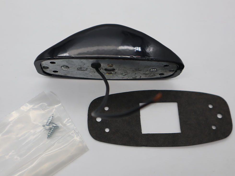 Thumbnail: Clearance Marker Black Armored  Flush Mount Amber Lens includes mount pad/screws