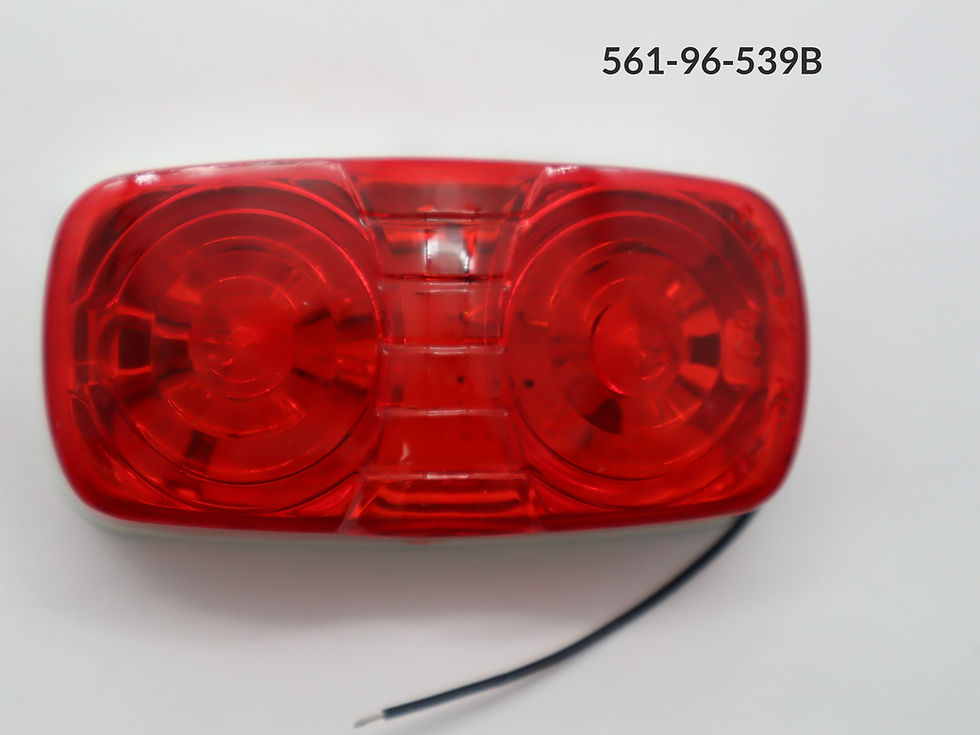 Thumbnail: Clearance Marker Surface Mount Red Double Bullseyes Lens 10 LEDS  4" x 2" x 1"