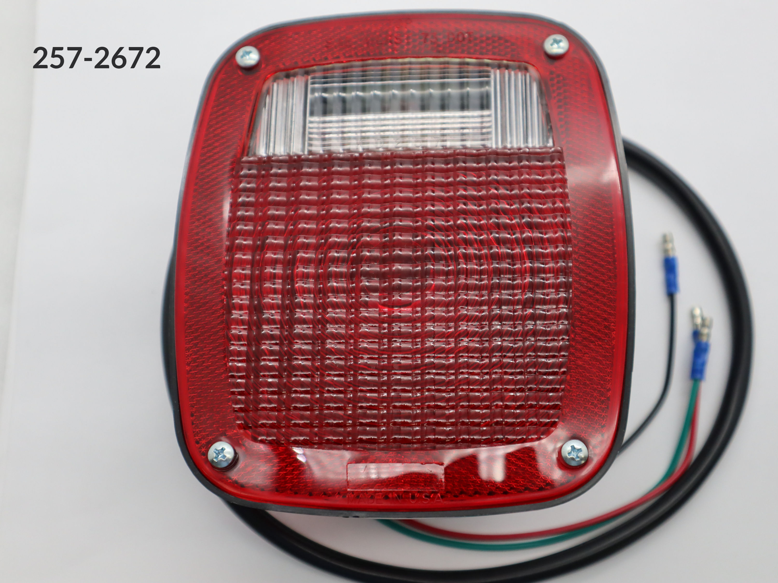 S/T/T Light  Red/White lens  DOT/SAE Compliant replacement for Volvo 83702-0003