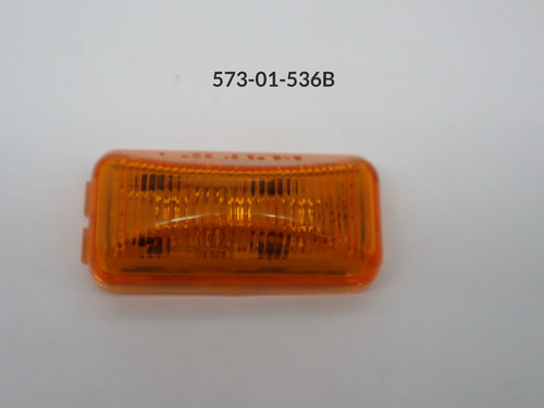 C/M Rectangular Surface Mount Amber Lens 3 Super LEDS 2 7/8