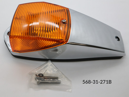 Cab Marker Light-Wedge shape Amber Lens 4 Super LEDS comes with