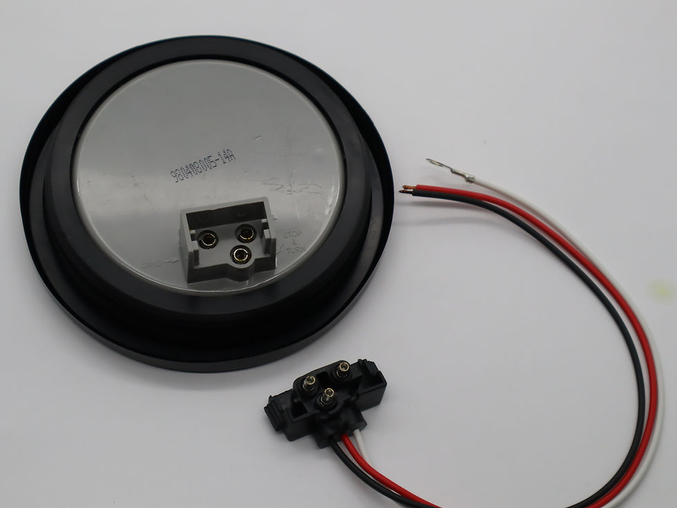 Miniatura: Stop/Turn/Tail Signal Light  4" Round Amber Lens 10 Super LEDS