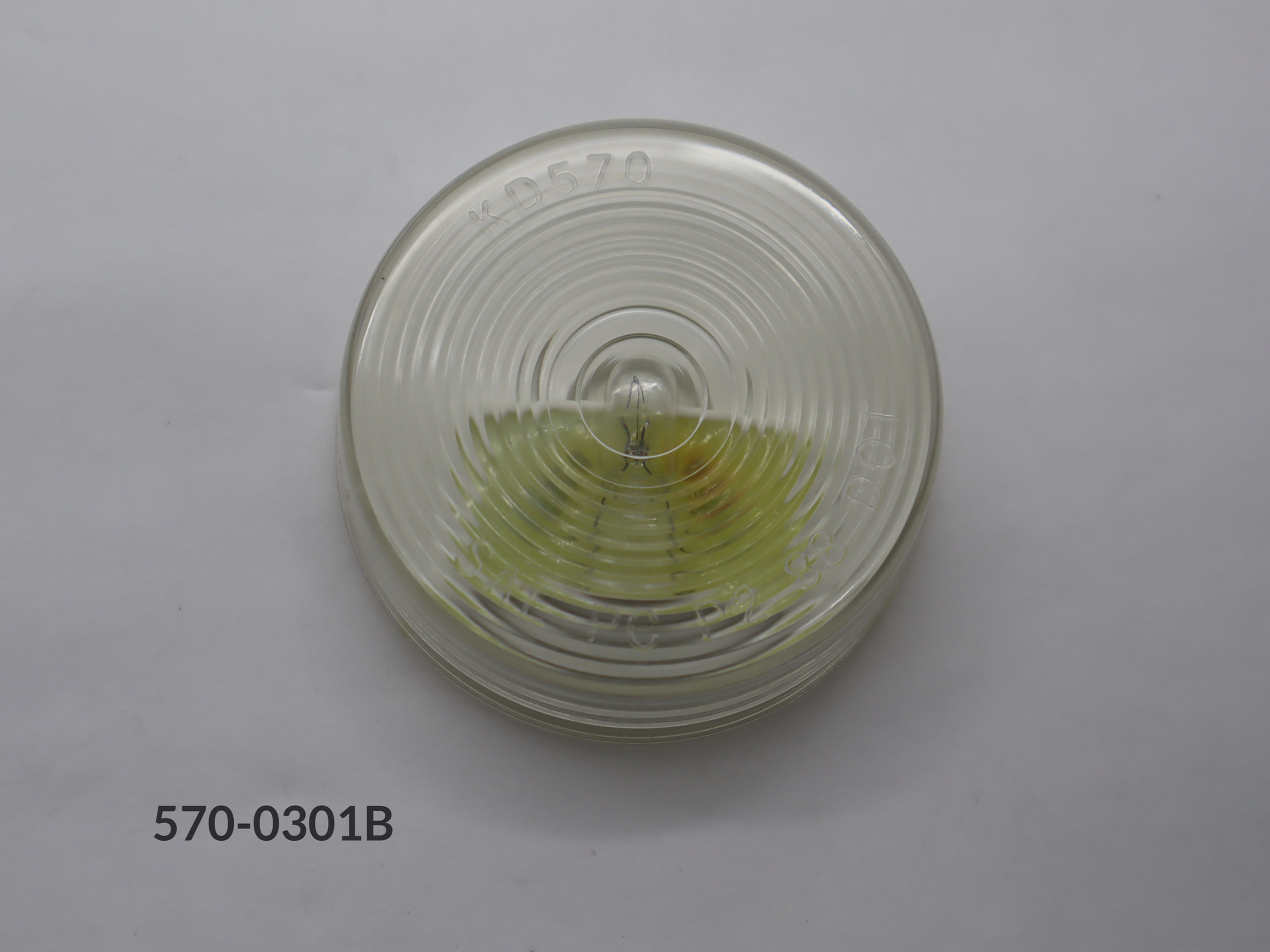 Interior Light-Puck style Surface Mount Clear lens Clear bulb 2.5" x  3/4"