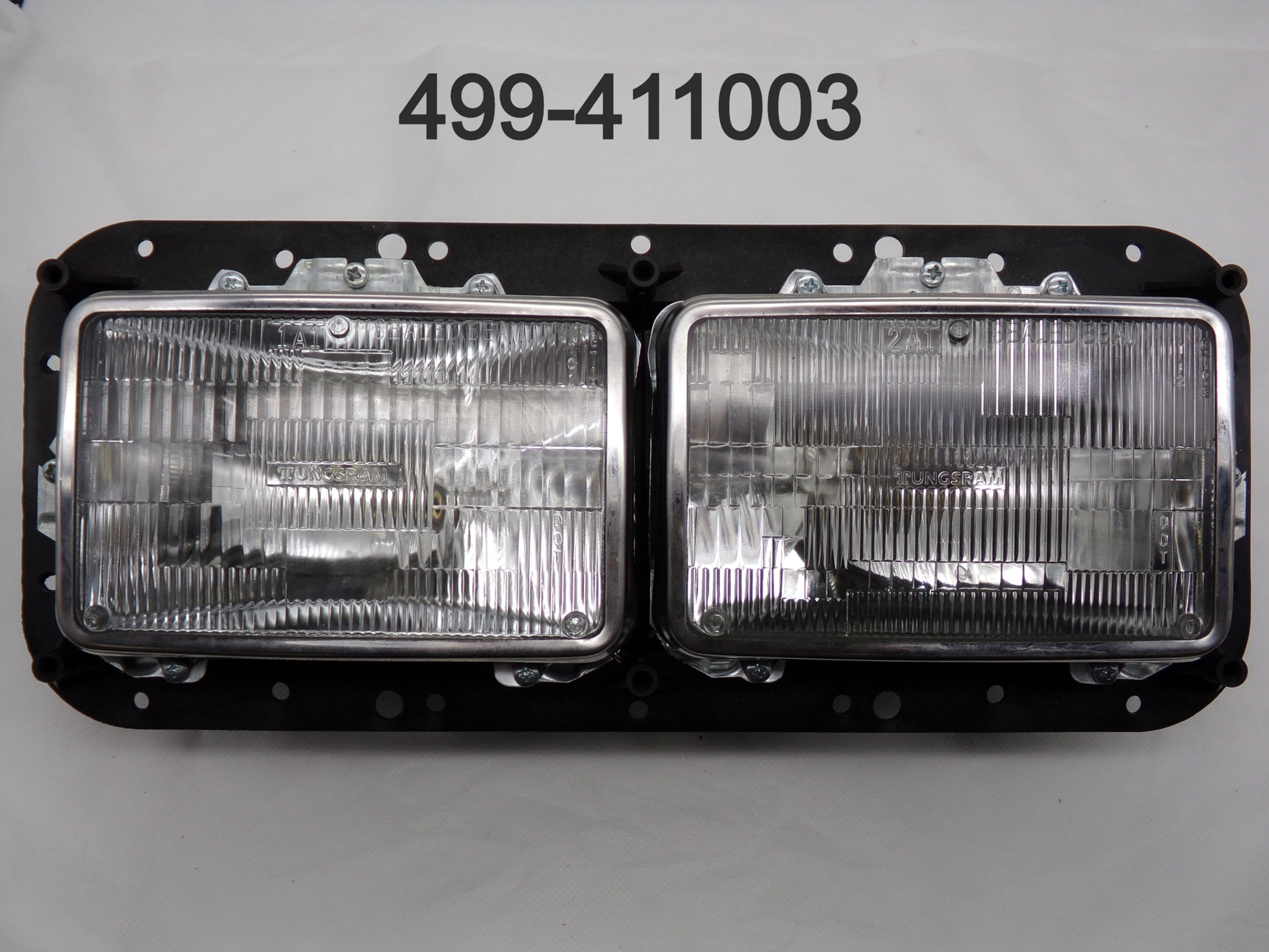 Peterbilt Left hand dual 4 x 6" headlight assembly replaces Peterbilt  378/379