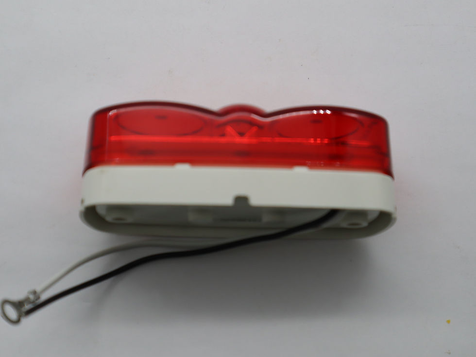 Thumbnail: Clearance Marker Surface Mount  Red Reflex Lens LEDS 4" x 2" x 1"