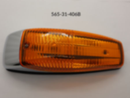 Cab Marker Surface Mount  Amber Lens 12volt 11 ¾ x 3 3/4" x 3"