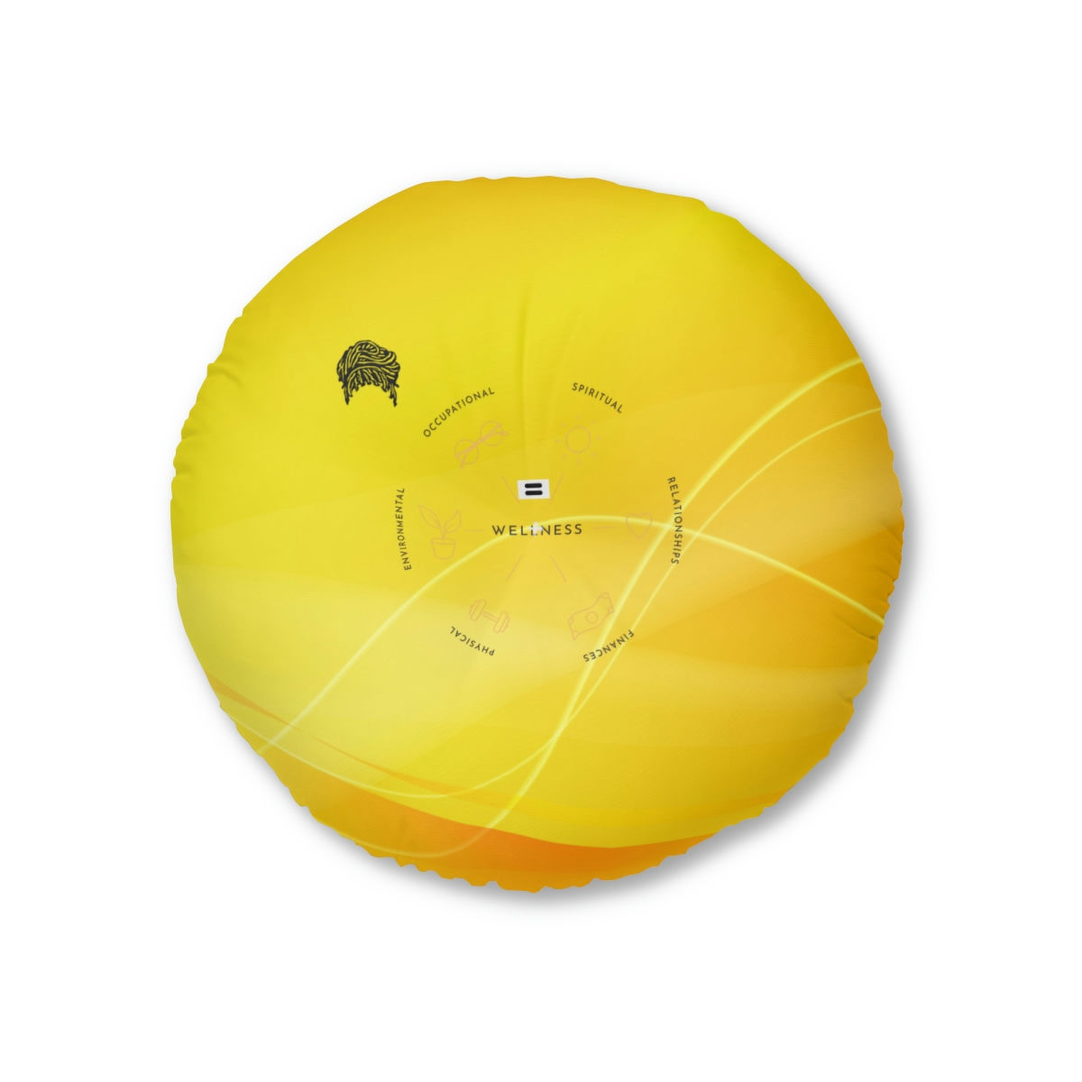 Tufted Floor Meditation Pillow, Round