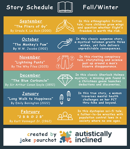 Fall-Winter 2025-26 Story Schedule