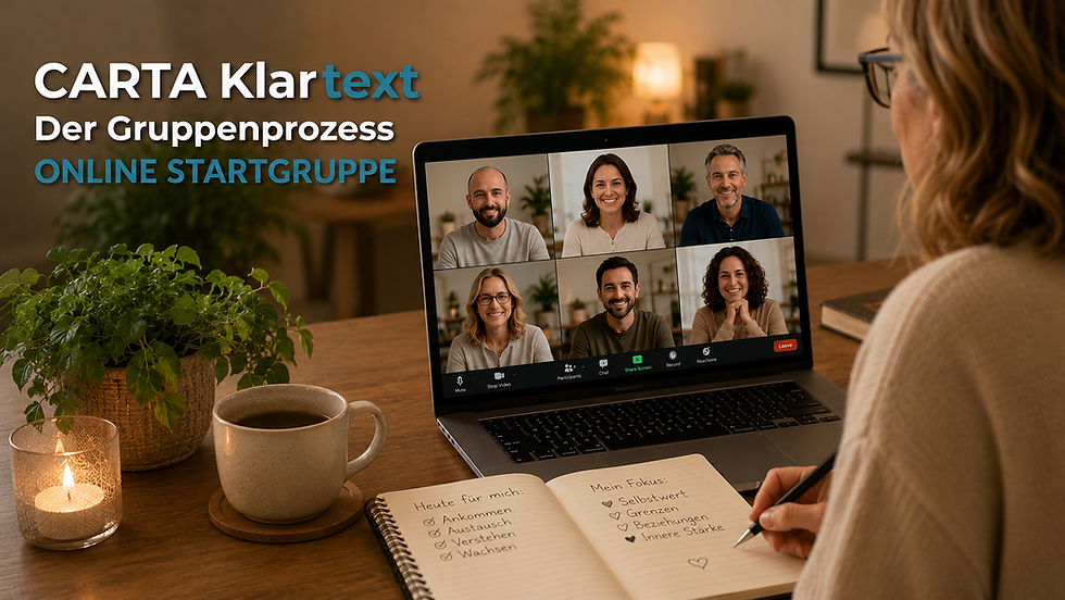Carta Klartext – Der Gruppenprozess | Selbstwert & Beziehungen | Start 10/2026 | Startgruppe (GO-1026-Z1)
