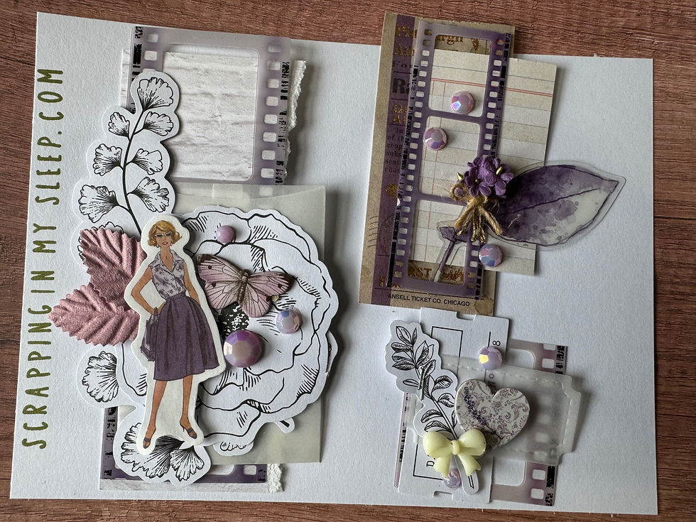 Purple Embellishment Clusters