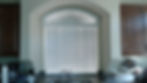 Faux Wood Blind With Arch On Top