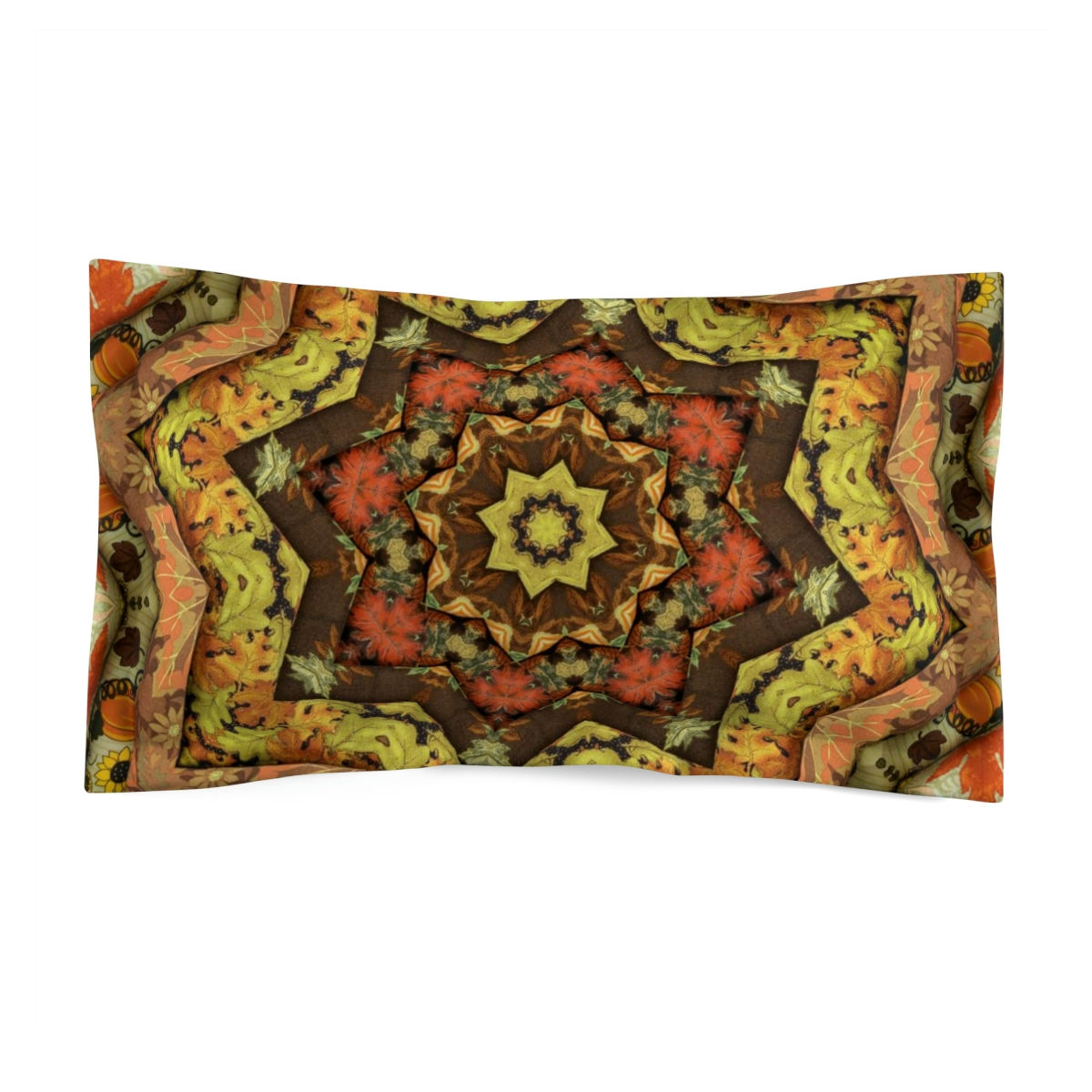 Fall Quilt Pattern Pillow Sham