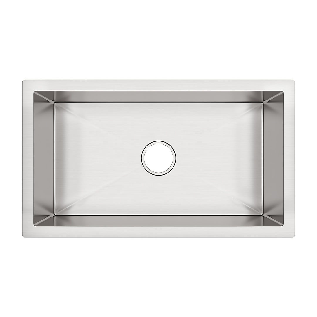 GOODE & ABEL H209R-18 Single Bowl Undermount Handmade Kitchen Sink