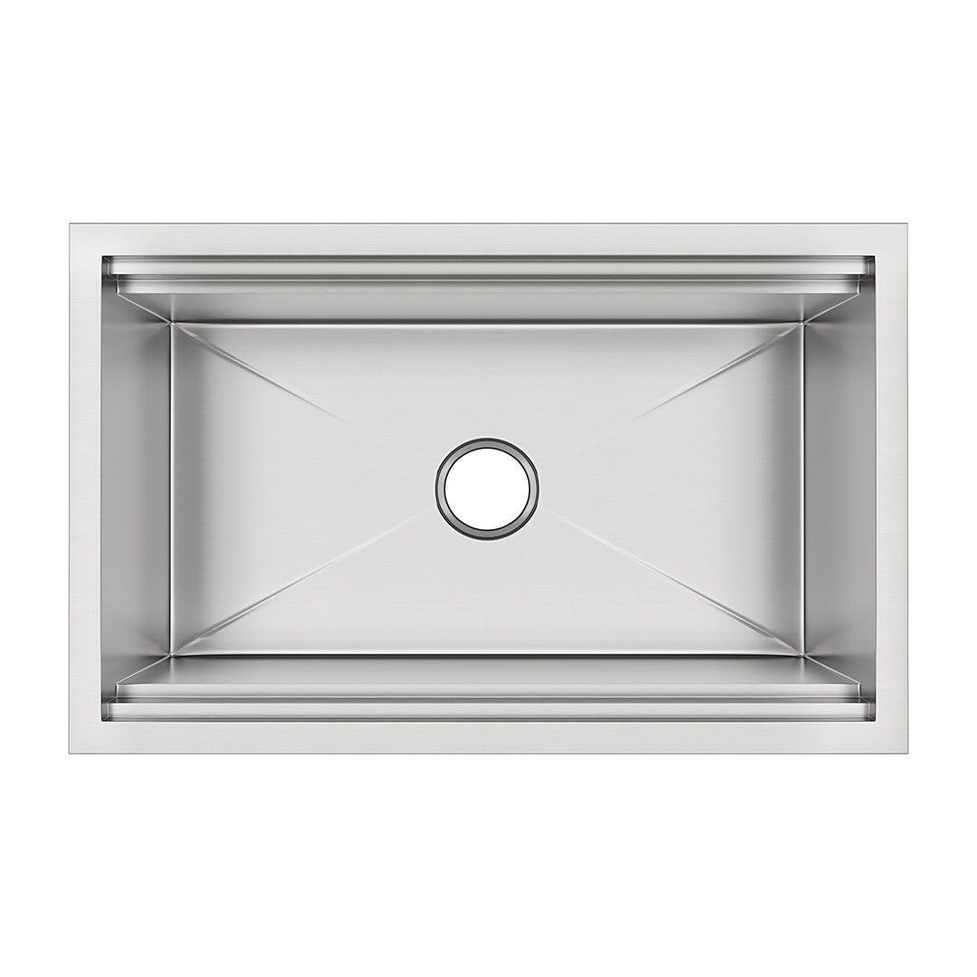 GOODE & ABEL WS31-18G Single Bowl Undermount STAMPED Sink