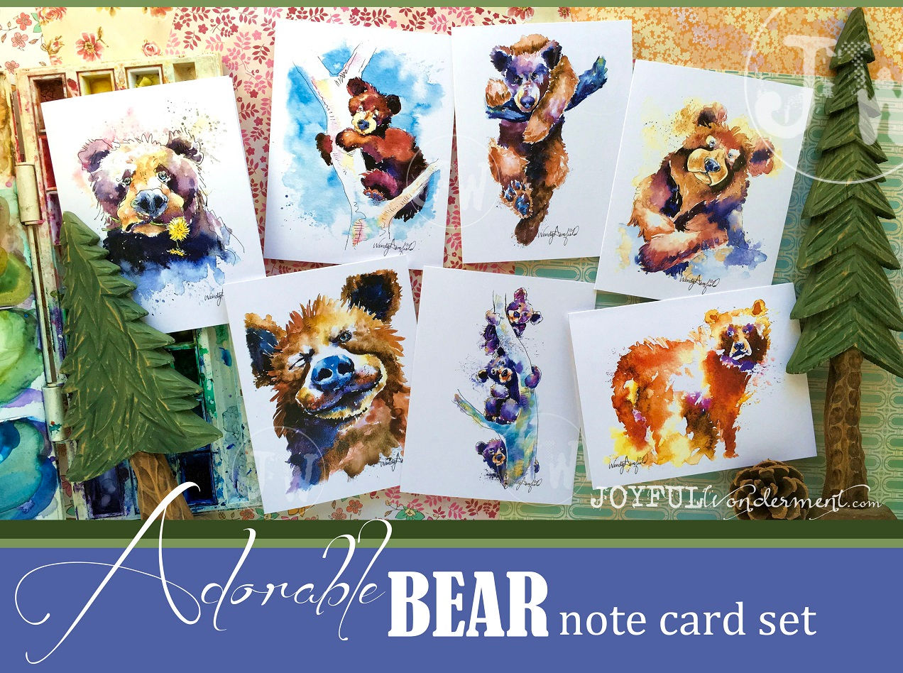 All Bears ~ Note Card Set of 7