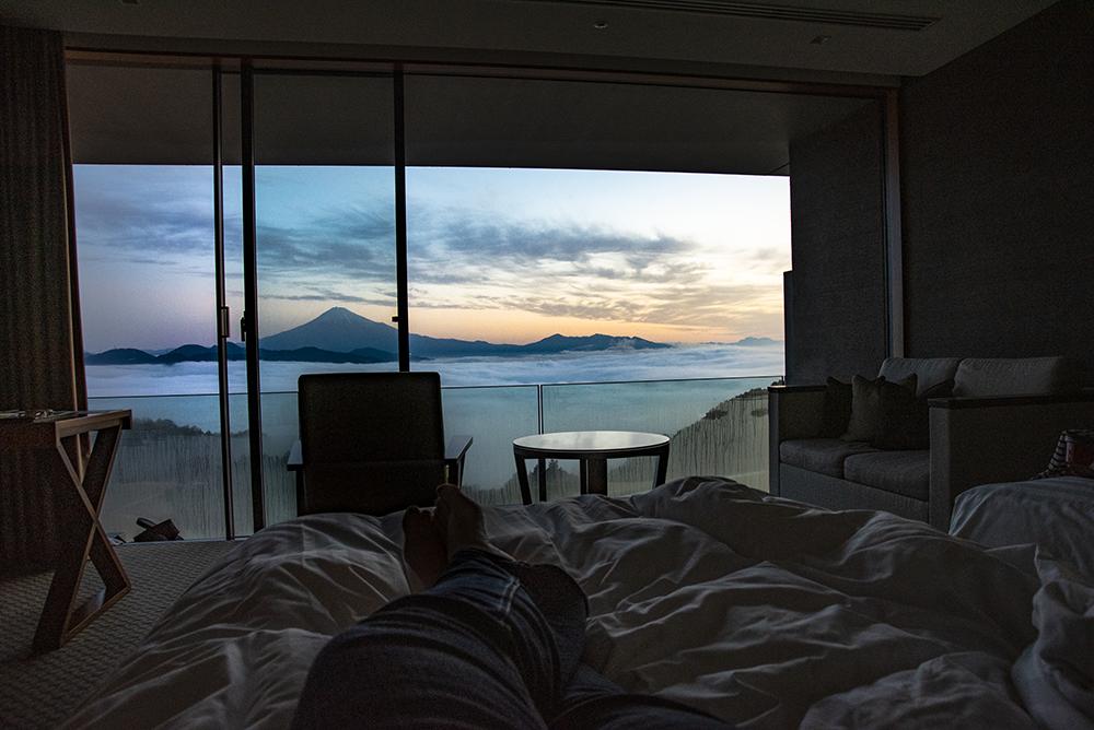 The view from Nippondaira Hotel