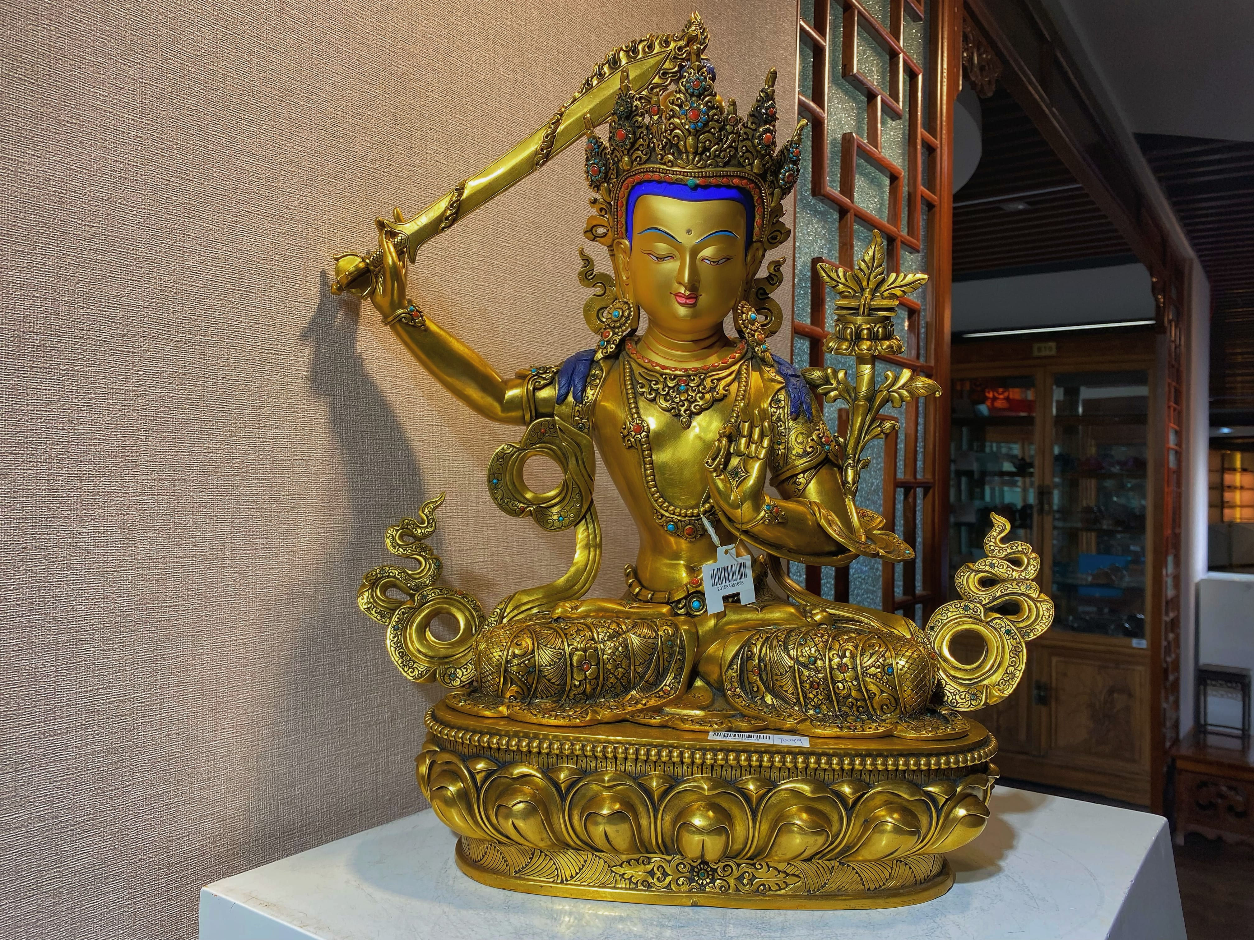 Buddha Manjushri-Himalayan Handcrafted Art of Nepal