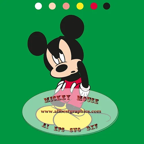 Mickey Mouse Svg Png Eps Dxf Disney Clip Art Cut Files For Cricut